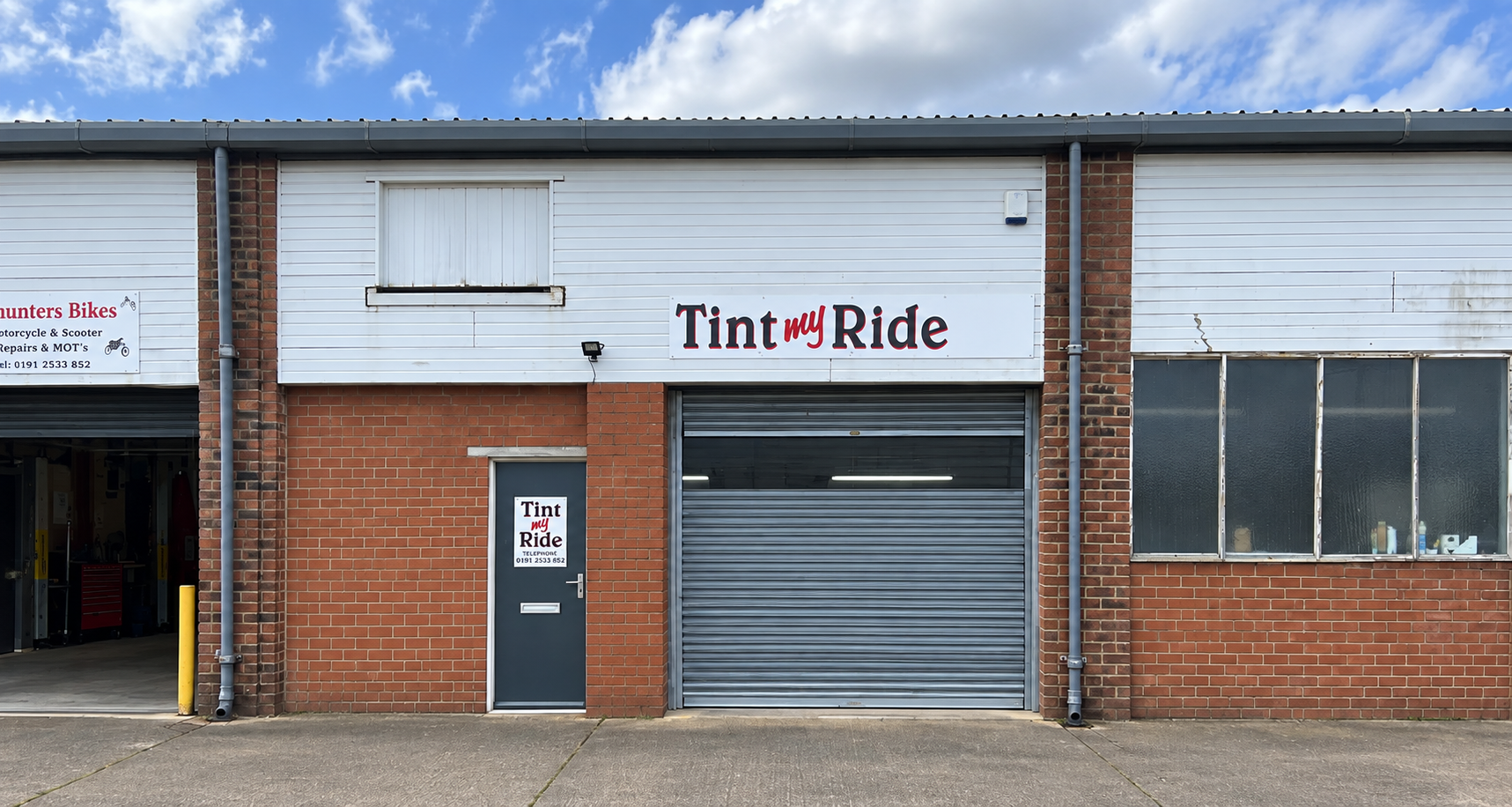 The Tint My Ride unit on Foxhunters Road in Whitley Bay